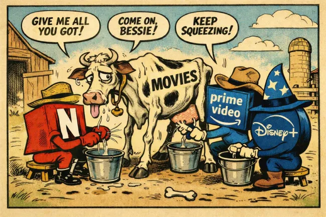 netflix, prime, disney : destroying cinema. 